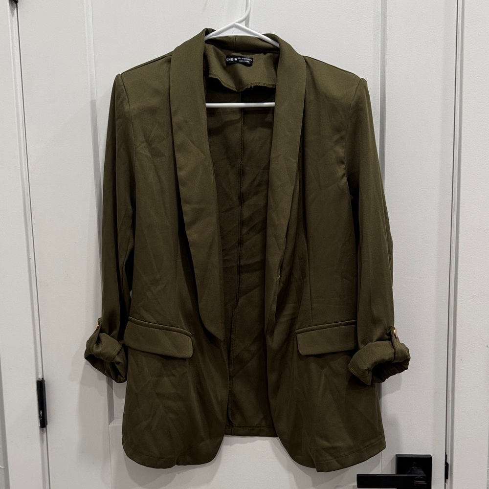 SHEIN Olive Women's Blazer